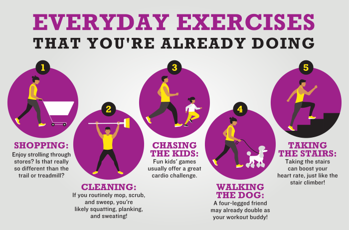 How to integrate regular exercise into daily life